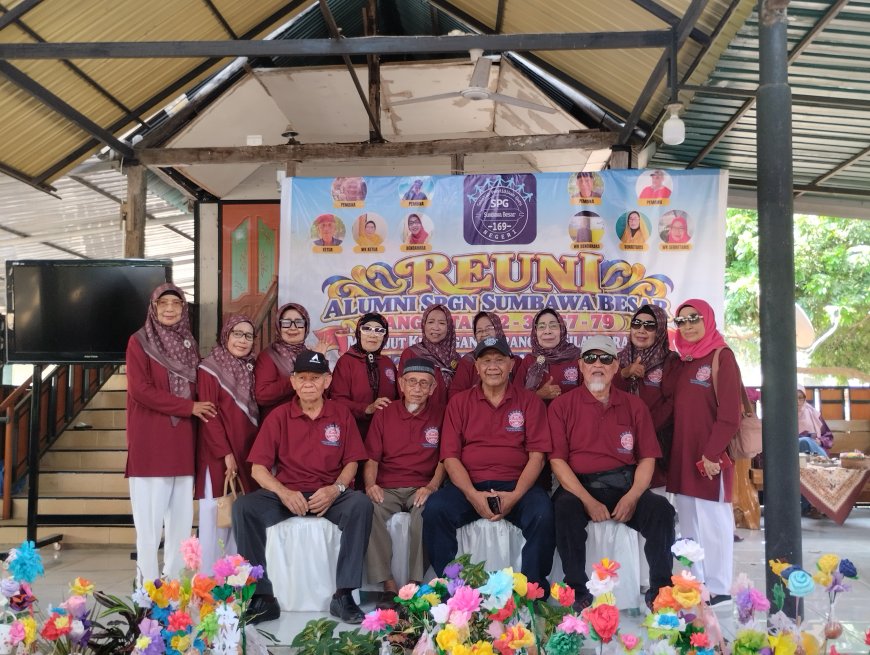 Merajut Kenangan, Merangkai Silaturahmi.Gelak Tawa dan Haru Warnai Reuni Lintas Angkatan SPGN Sumbawa Besar 1972–1979