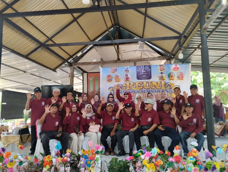 Merajut Kenangan, Merangkai Silaturahmi.Gelak Tawa dan Haru Warnai Reuni Lintas Angkatan SPGN Sumbawa Besar 1972–1979