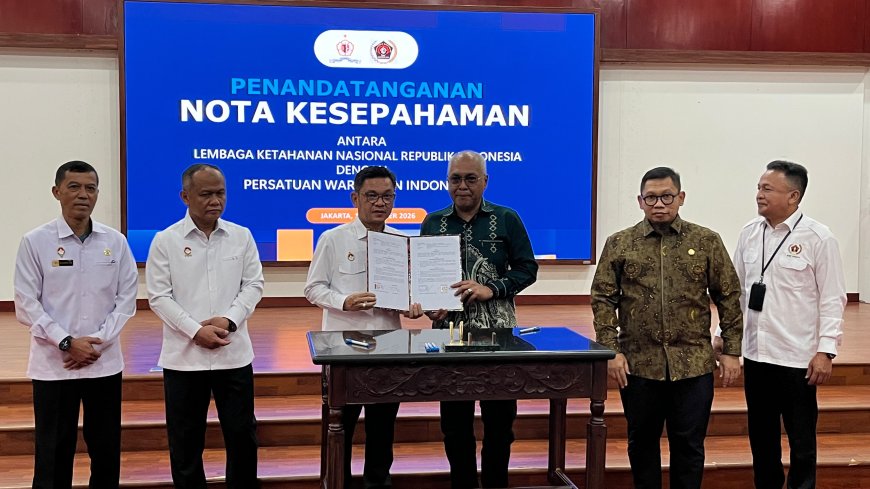 Teken MoU, PWI Perkuat Sinergi dengan Lemhannas untuk Menjaga Ketahanan Nasional