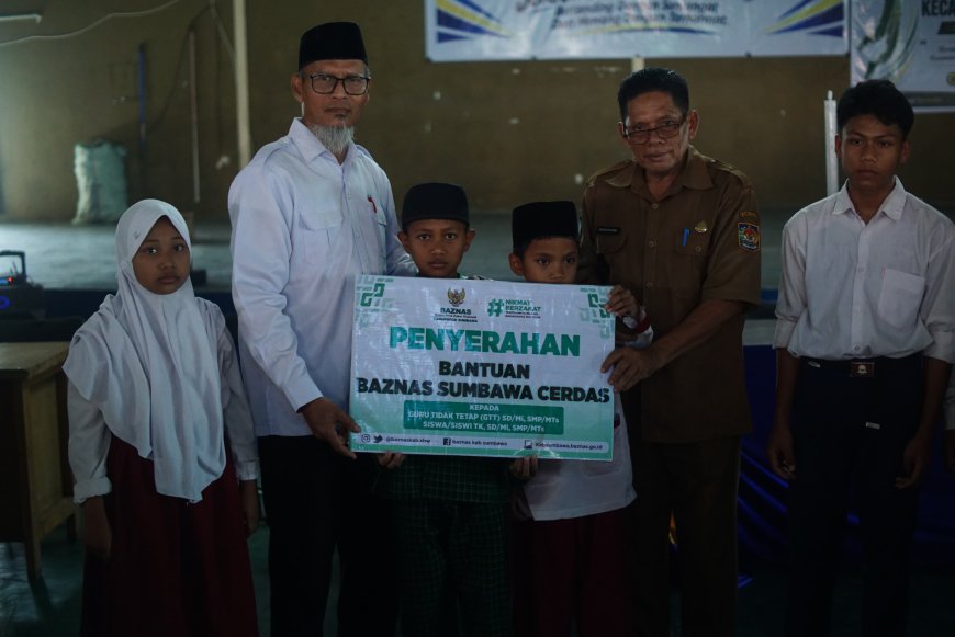 BAZNAS Sumbawa Salurkan Bantuan Program Sumbawa Cerdas kepada 288 Penerima Manfaat di Kecamatan Unter Iwes