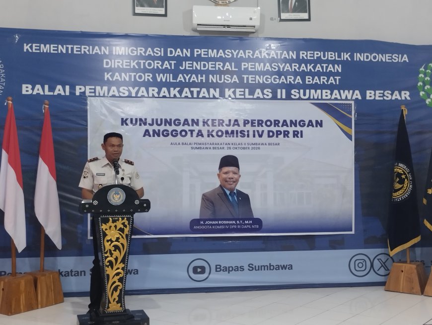 Transformasi Pemasyarakatan: Kepala Bapas Sumbawa Dorong Kolaborasi Lintas Sektoral Hapus Stigma Negatif dan Jadikan Warga Binaan "Mitra"